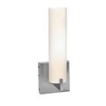 Access Lighting Oracle, Wall Sconce  Vanity, Brushed Steel Finish, Opal Glass 50565-BS/OPL